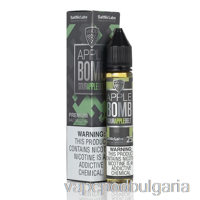 Vape Течности Apple Bomb - Vgod E-liquid - 60ml 0mg